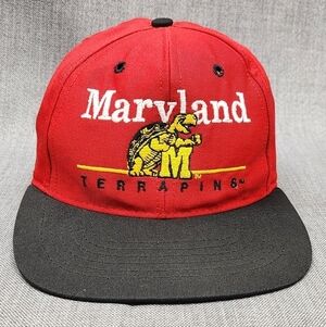 Vintage Maryland Terrapins Twins Enterprise Snapback Hat. Made in USA